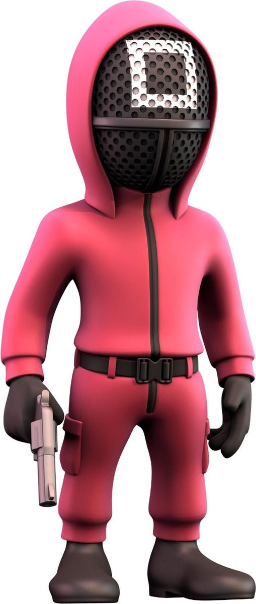 Minix Squid Game Masked Manager Square Guard Standbeeld 12 cm