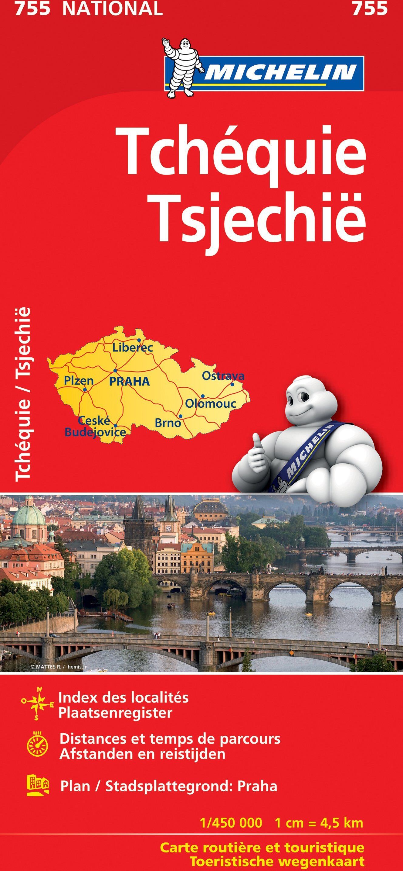 Carte routière n° 755 - République Tchèque   Michelin
