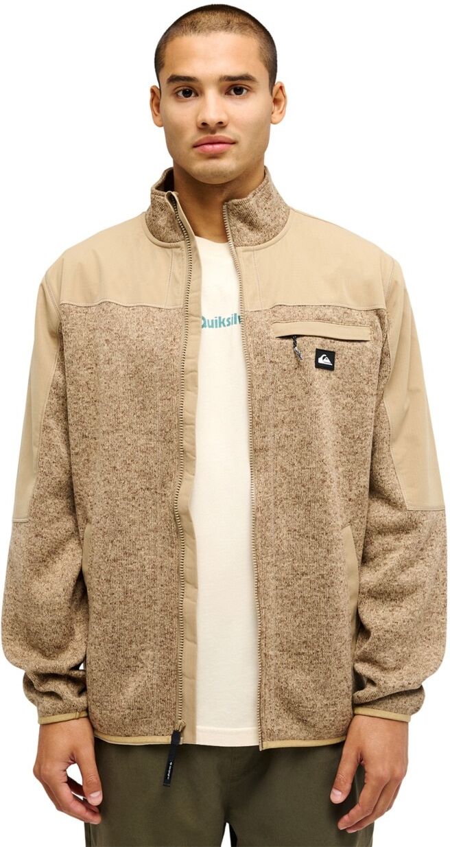 Sweatshirt QUIKSILVER "Keller Outdoor", Herren, Gr. M, kelp heather, Obermaterial: 100% Polyester., Sweatshirts Sweatshirt