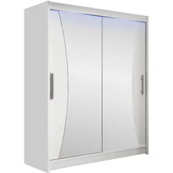 SCHWEBETÜRENSCHRANK Westa IX, mit RGB LED Beleuchtung