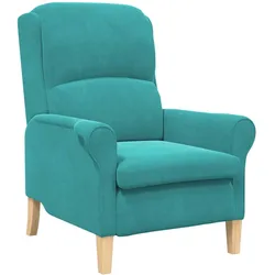 vidaXL Sessel Türkis 76 x 94 x 102 cm Samt