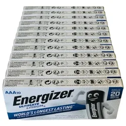 120x Energizer Ultimate Batterie Lithium LR03 1.5V AAA Micro L92