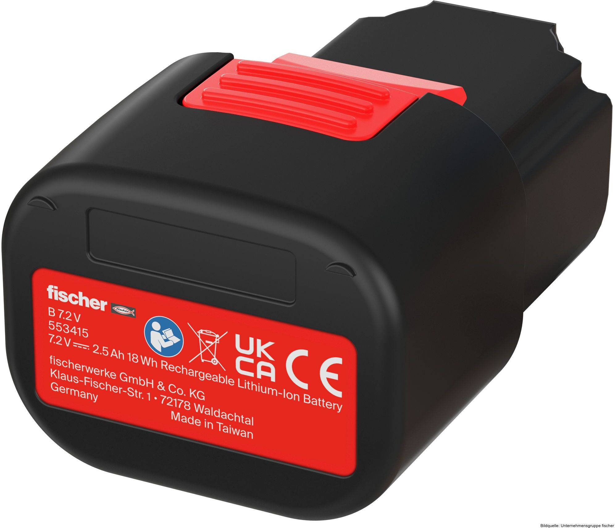 fischerwerke fischer Lithium-Ionen-Akku B 7,2V, 2,5 Ah