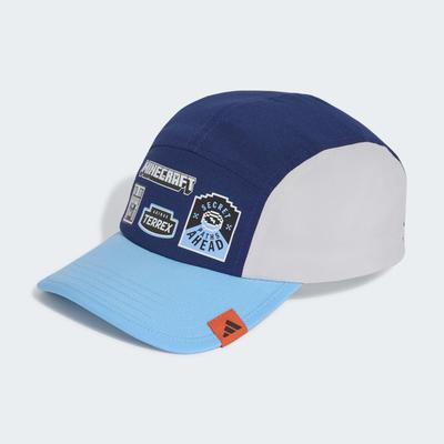 Beanie ADIDAS PERFORMANCE "ADIDAS MINECRAFT", Jungen, blau (lgh solid grau, dunkelblau, semi blau burst), Obermaterial: 100% Polyester, Mützen Beanie, für Kinder, mit Druckverschluss am Hinterkopf, aus Polyester