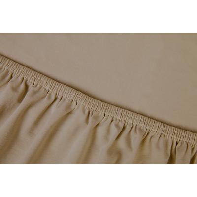 Spannbettlaken KAYORI "Edo", grün (khaki), B:90cm L:200cm, Mako-Satin, Obermaterial: 100% Baumwolle, Bettlaken, Spannbettlaken, Bio-Baumwolle