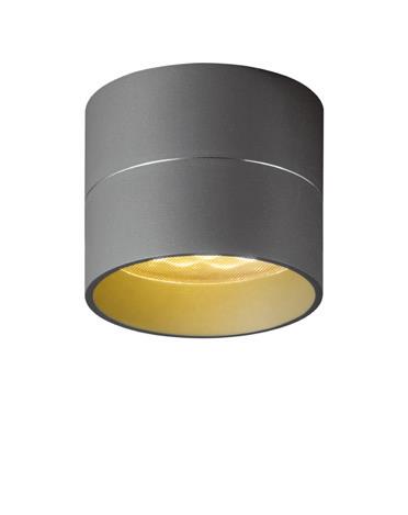 Oligo LED-Deckenleuchte TUDOR S grau 41-864-43-45/45 4035162337301