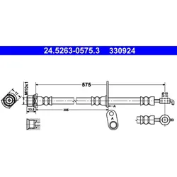 Bremsschlauch ATE 24.5263-0575.3