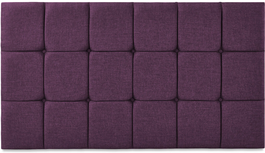 Marlow Home Co. Brickhouse Upholstered Velvet Headboard Purple Kingsize (5')