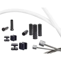 CAPGO Schaltzug Set Blue Line | SRAM / Shimano MTB & Road | weiß