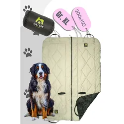 Maelson Cosy Roll Hundedecke / Autoschondecke - Farbe: Schwarz, Beige