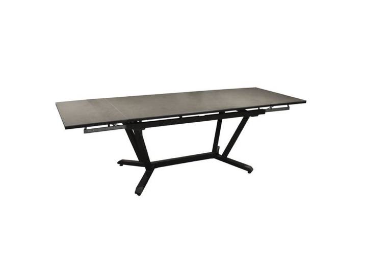 Table de jardin Vita 150/200/250 cm plateau Kedra® alu ceram kedra - graphite/alley