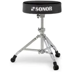 Sonor Schlagzeughocker DT 4000 mit Schlagzeugstöcken, Schlagzeug Zubehör, Schwarz