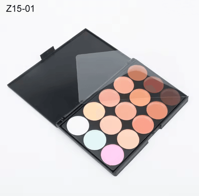Inspire Essentials 15 Color Professional Concealer Palette Full Coverage Cream Contour z15 01