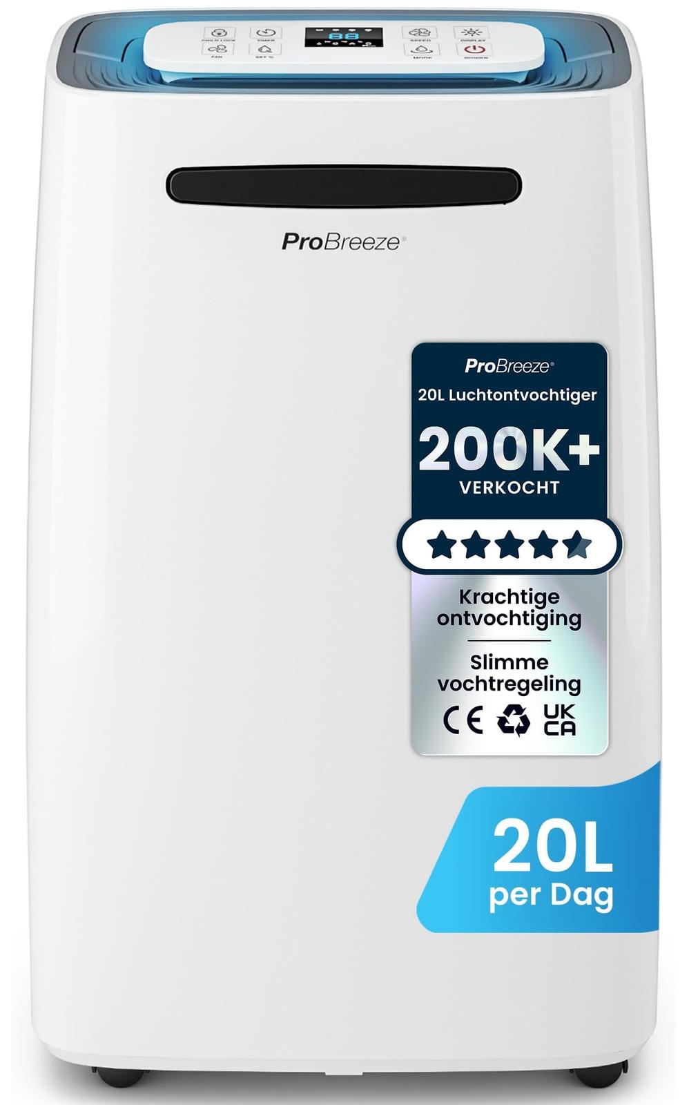 Luftentfeuchter Raumentfeuchter Entfeuchter - 20 l pro Tag - Digitales Display - Leise