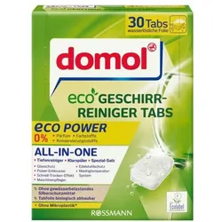 domol Geschirr-Reiniger Tabs All-in-One »eco Power« - 30 Stück weiß