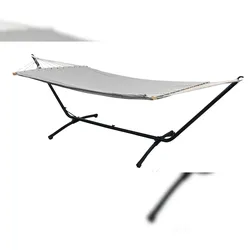 Outdoor Hängematte mit Gestell - 310cm Hängemattengestell 200x120 Stabhängematte
