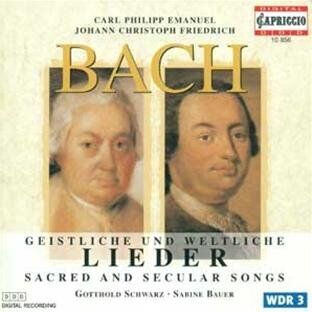 G. Schwarz - Geistliche und weltliche Lieder von Carl Philipp Emanuel und Johann Christoph Friedrich Bach - Preis vom 09.10.2026 07:28:09 h