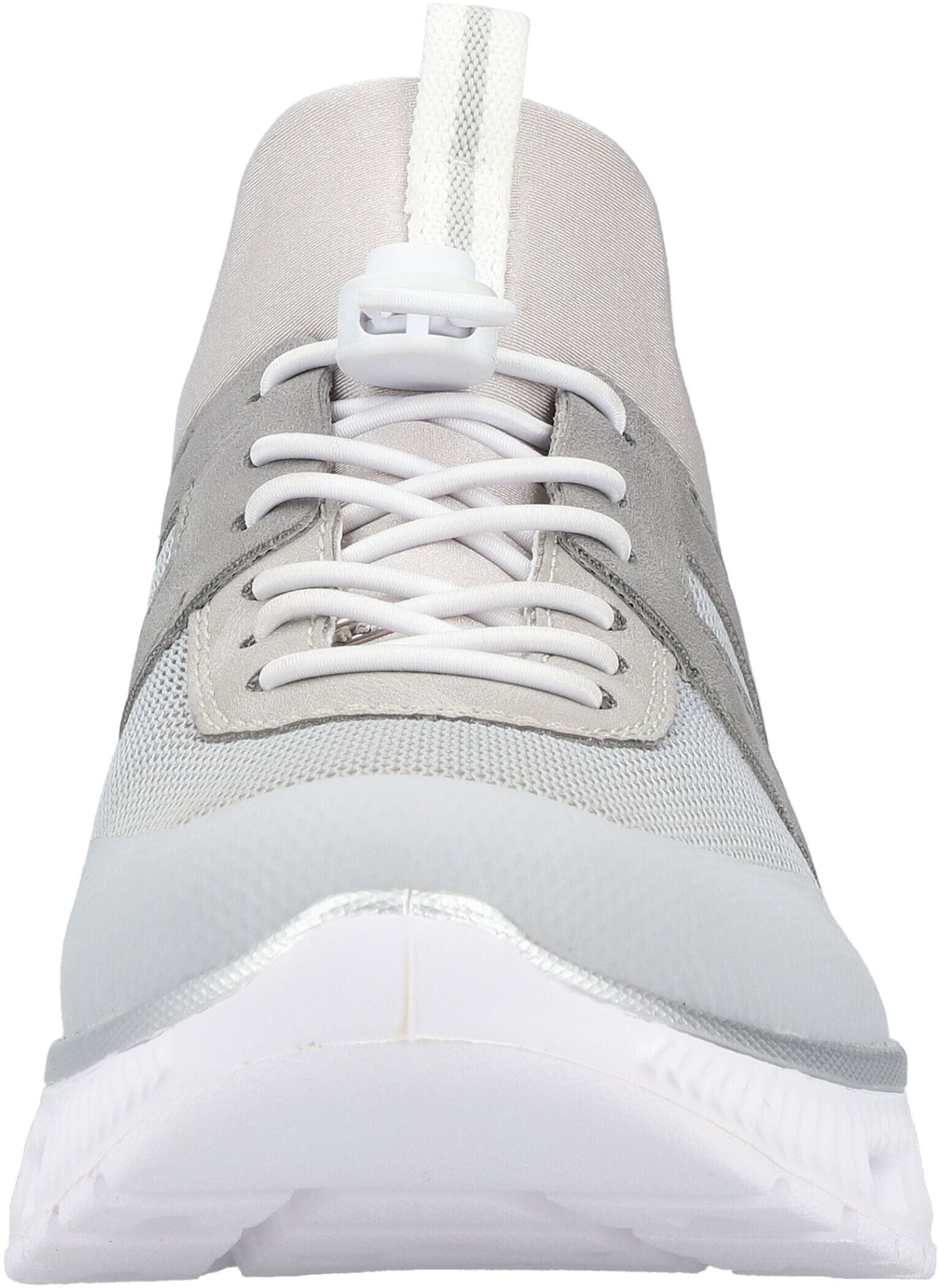 Sneaker RIEKER "Rieker Sneaker Lederimitat", Damen, Gr. 38, grau, Lederimitat, Schuhe Sneaker