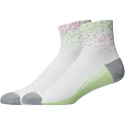 ASICS Performance Quarter Laufsocken 103 - white/hazy lilac/glow green XL (47-49)