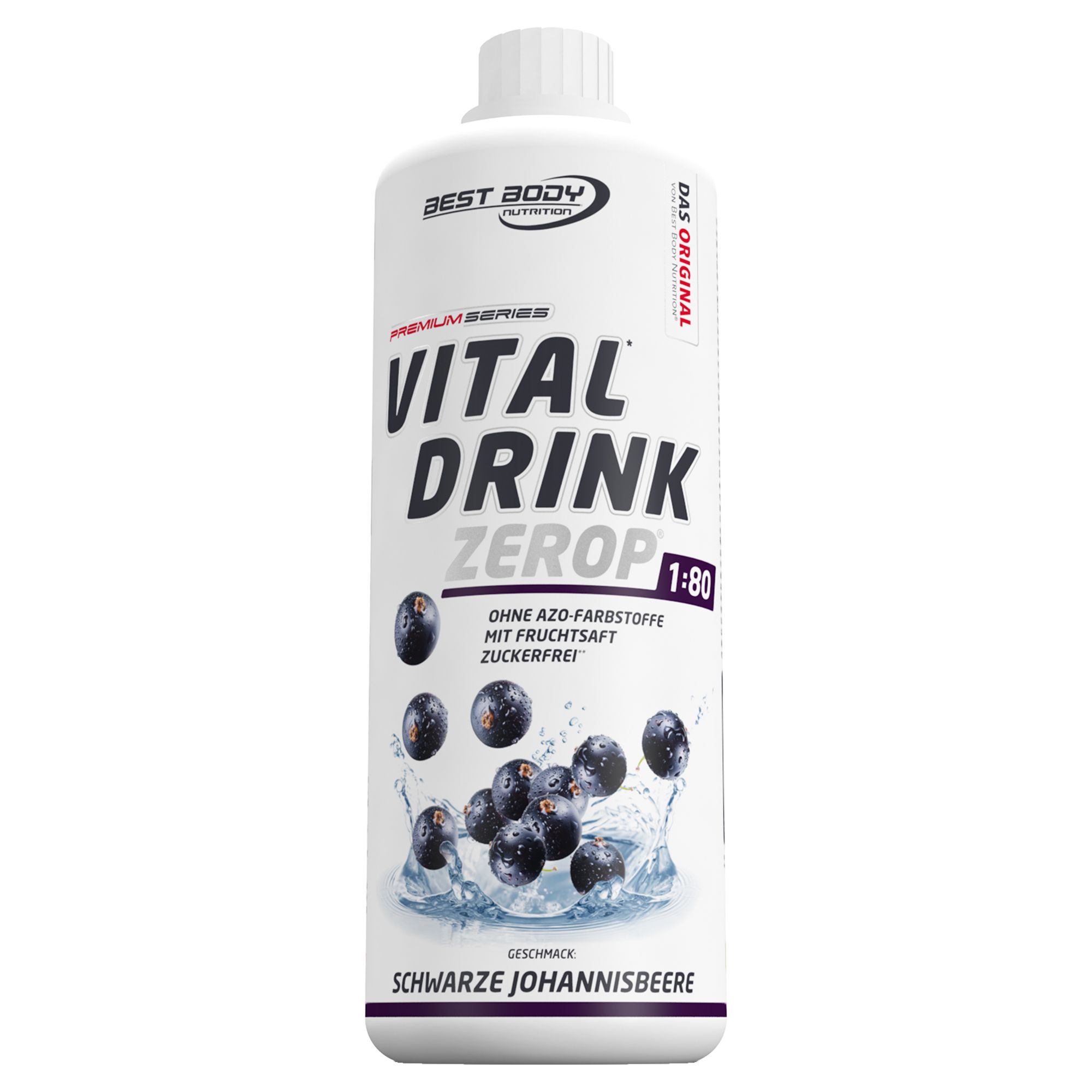 BBN Low Carb Vital Drink schwarze Johannisbeere 1000 ml Konzentrat