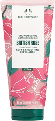 The Body Shop British Rose Esfoliante de Banho 50ml