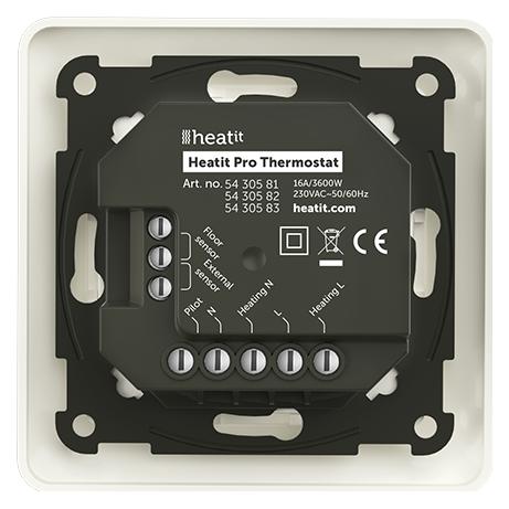Heatit Pro Thermostat (White RAL 9010) (57831550)