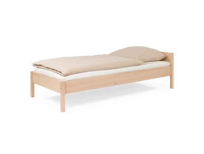 Ehrenkind® Jugendbett 90x200 cm Massivholz Buche Natur, Nova Standard