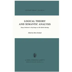 Logical Theory and Semantic Analysis, Fachbücher von Lennart Nordenfelt, Jan Odelstad, Ann-Mari Henschen-Dahlquist, Lars Lindahl, Sören Stenlund