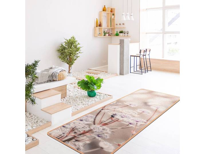 Läufer/Yogamatte Federleichte Wildblumen 183 x 61cm Braun