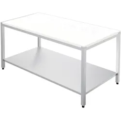 EURAST - Polyethylen-schneidetisch weiße farbe - 2000x600x850 mm - 10262170