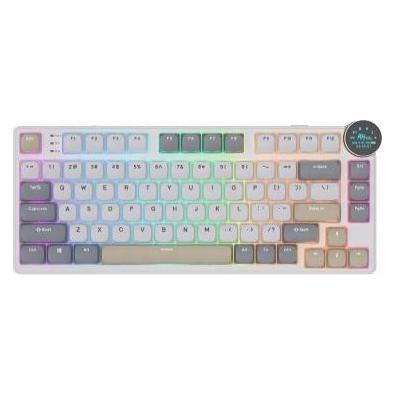 Konjac Sponge Computer keyboard Royal Kludge N80 Pearly Dawn (US, Kabelgebunden, Kabellos) (RK-N80-PRLYDWN-BRNSW-US)