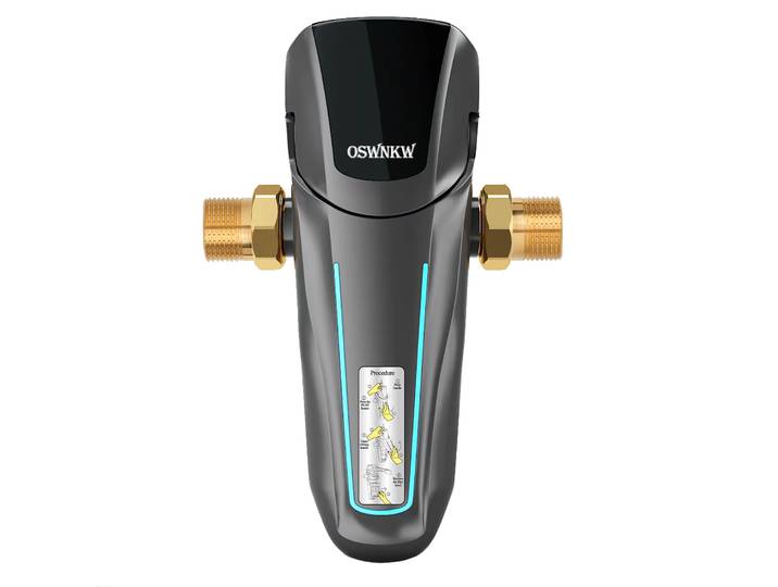 Purificateur de filtre OSWNKW-08Pre, pour toute la maison, filtre à eau à sédiments, système de pré-filtre Central, lavage à contre-courant, maille en acier inoxydable