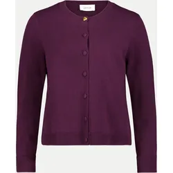 Strickjacke mit Knopfleiste Violett 36
