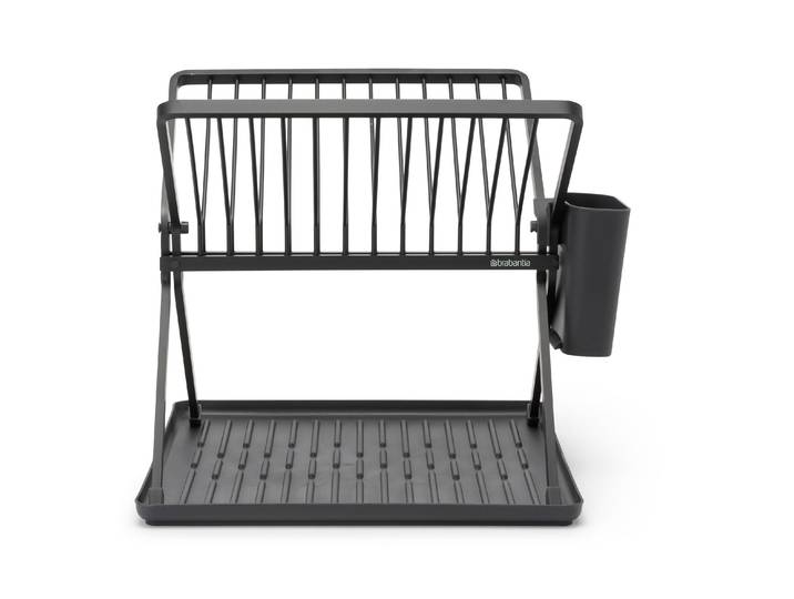 Geschirrständer BRABANTIA, grau, B:37cm H:31,5cm T:33cm, Aluminium, Geschirrständer, Geschirrständer