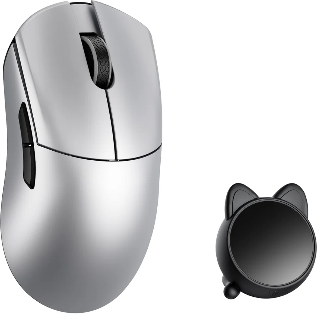 Wlmouse Huan Stainless Magnesium Alloy Trådlös Gamingmus - Silver