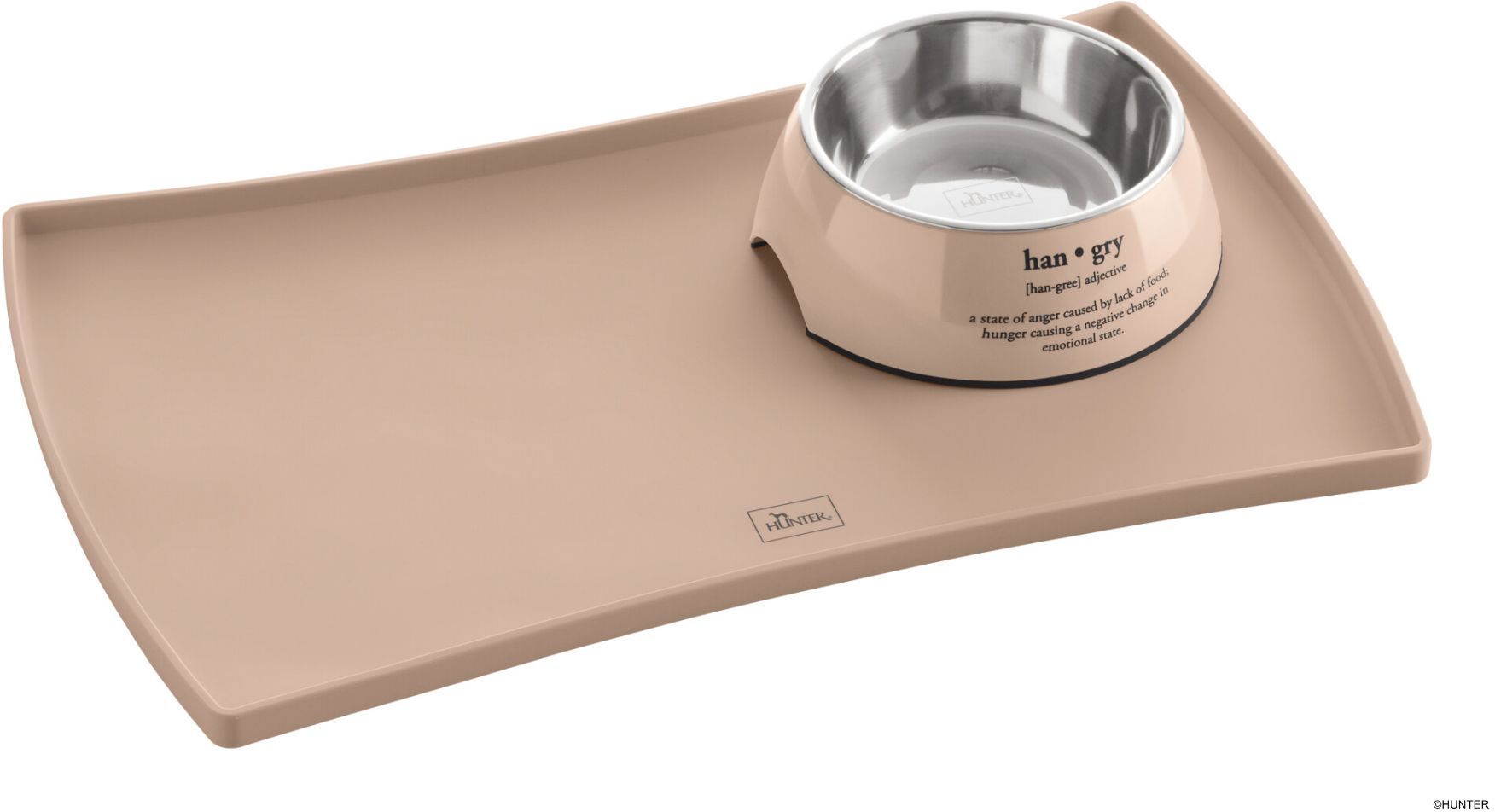 DOG SPORT HUNTER Napfunterlage Luton 48 x 30 cm, beige