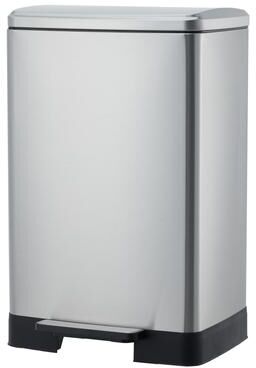 Garvee 16Gal Stainless Steel Kitchen Trash Can, Step-on Garbage Bin for Home, Office, Bathroom