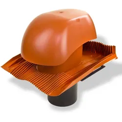 Be-/Entlüfter-Set Rot DN 160 regensicher Universelle Dachplatte