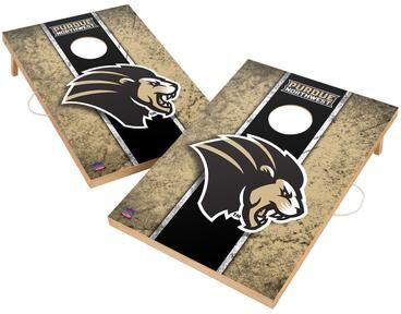Skip's Garage Vintage Purdue Northwest Pride Regulation 2x4 Cornhole Set