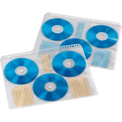 hama 6er CD-/DVD-Hüllen transparent, 10 St.
