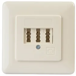 TAE 3X6NFN-UP - TAE Anschlussdose, N/F/N-kodiert, Unterputz