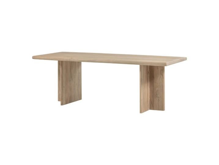 Livetastic Esstisch Ato, Natur, Holz, Mangoholz, massiv, rechteckig, eckig, 90x76x220 cm, in verschiedenen Größen erhältlich, Esszimmer, Tische, Esstische