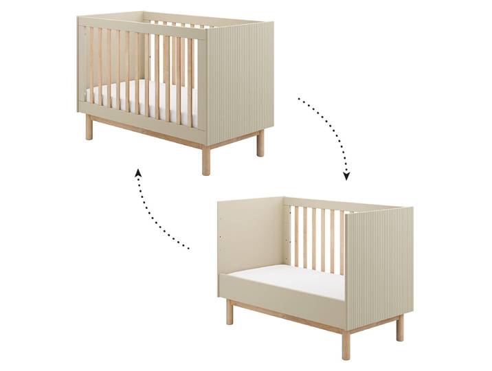 Lit évolutif 60x120 Pinio Miloo Champagne