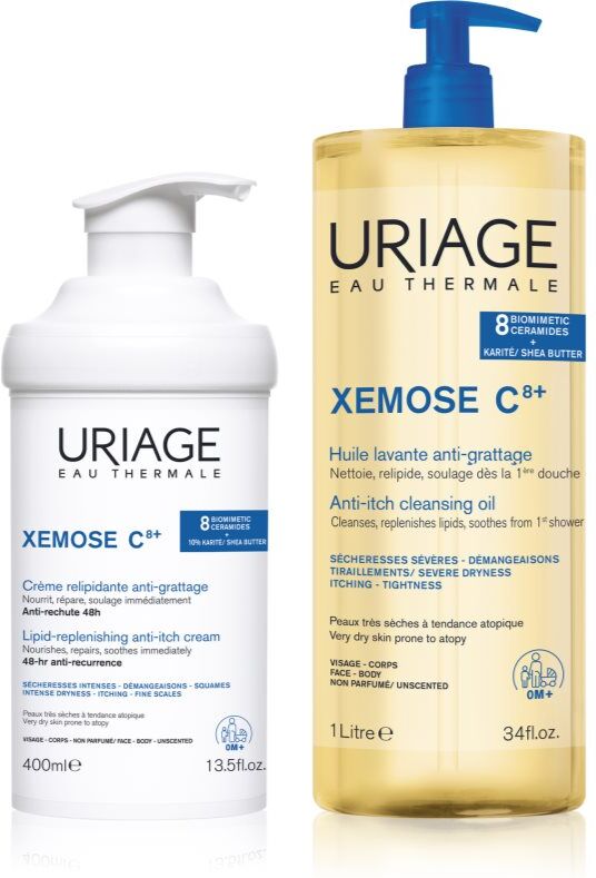 Uriage Xemose C8+ Comfort Set ensemble pour peaux très sèches et atopiques