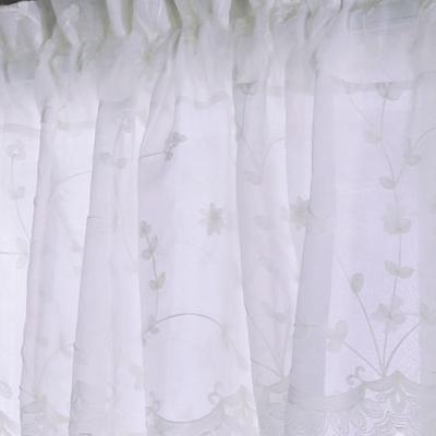 Commonwealth Home Fashion, Inc Nataliyah Sheer Tailored Curtain Panel, 52 x 63, White
