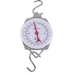 Berger&Schröter Hängewaage Zeigerschnellwaage, Teilung 1 kg, analoge Anzeige, aus Metall, bis 200 kg