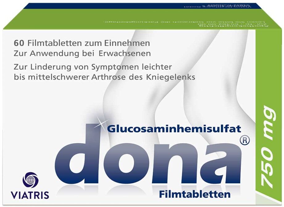 Dona 750 mg: Kniearznei bei Arthrose, hochdosiertes Glucosamin