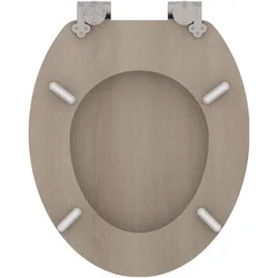 Schütte, WC Deckel, WC Sitz Holz MDF WC-Sitz MODERN WOOD Absenkautomatik 80196-A Holzoptik
