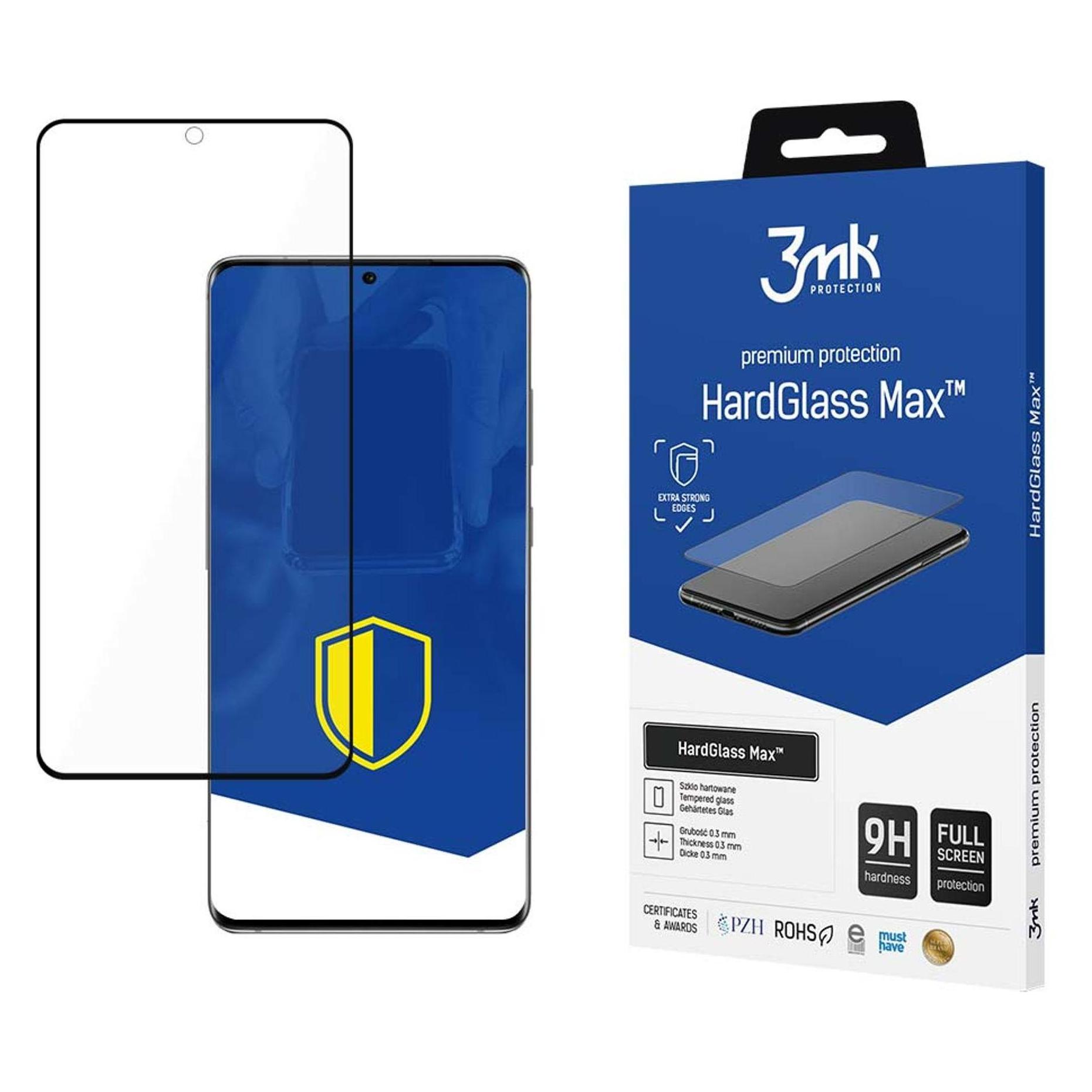 3MK Samsung Galaxy S20 5G Black - HardGlass Max? FingerPrint (Samsung Galaxy S20) (3mk HardGlass Max FingerPrint(8)-0)