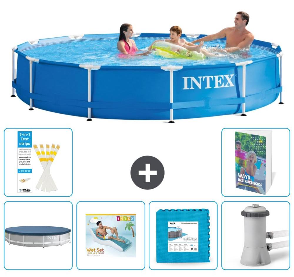 Frame Pool Rund - 366x76 cm - 5-teilig S129
